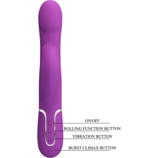 Prettylove Zalin Vibe with Rotative Balls and Tickling