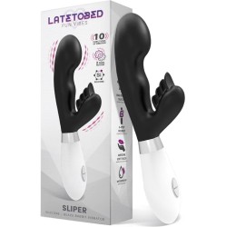 Latetobed Sliper Rabbit Vibe Silicone Black