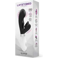 Latetobed Sliper Rabbit Vibe Silicone Black