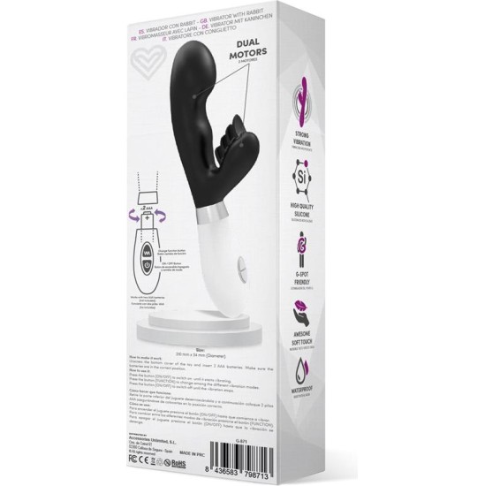 Latetobed Sliper Rabbit Vibe Silicone Black