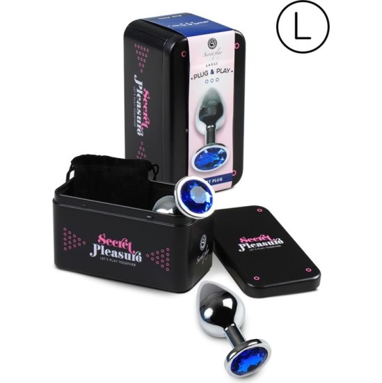 Secret Play Butt Plug Size L Blue