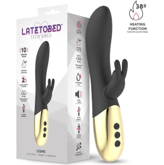 Latetobed Leums Rabbit Vibe  with Warming Functio G Spot Magnetic USB