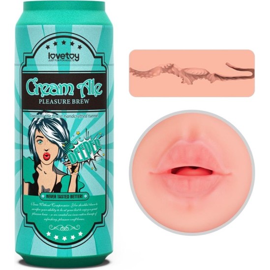 Lovetoy Pleasure Brew Masturbator Mouth Cream Ale