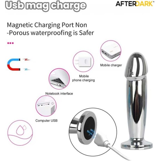 Afterdark Sarmy Anal Plug with Vibration Magnetic USB Size S