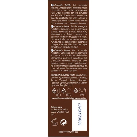 Control Massage Gel Bubble Chocolate 200 ml