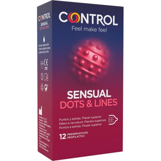 Control Sensual Dots & Lines 12 uds