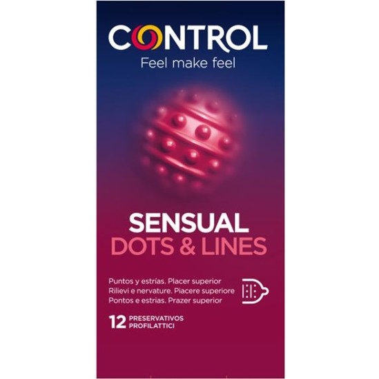 Control Sensual Dots & Lines 12 uds