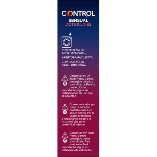 Control Sensual Dots & Lines 12 uds