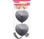 Lovetoy Nipple Covers Reusable Silver Glitter