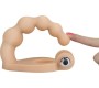 Lovetoy Anal Stimulator The Ultra Soft Bead 6.5 with Vibration Flesh