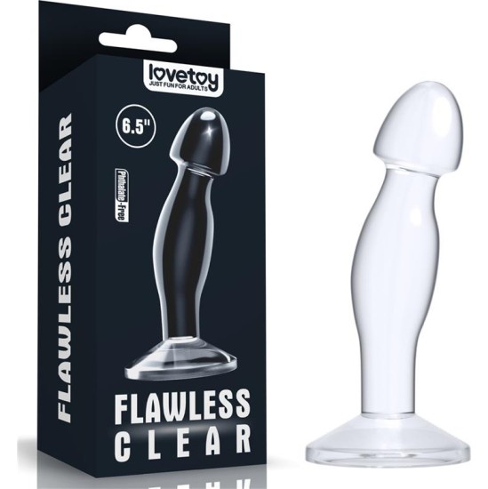Lovetoy Butt Plug Flawless Clear 6.5 Clear