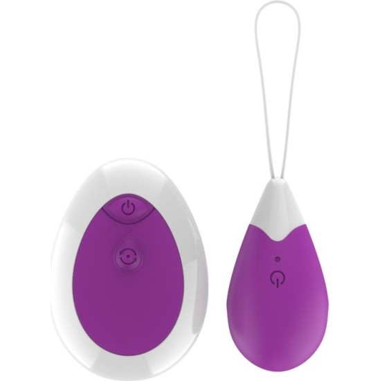 A-Gusto Vibrating Egg with Remote Control USB Purple