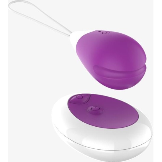 A-Gusto Vibrating Egg with Remote Control USB Purple