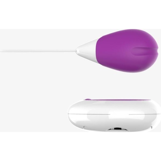 A-Gusto Vibrating Egg with Remote Control USB Purple