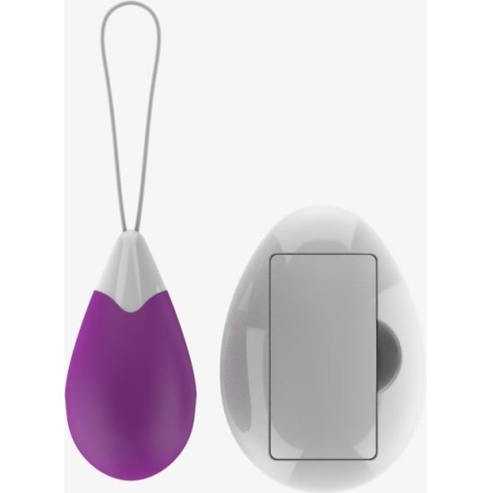 A-Gusto Vibrating Egg with Remote Control USB Purple