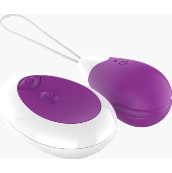 A-Gusto Vibrating Egg with Remote Control USB Purple
