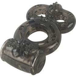 A-Gusto Penis Ring with Vibration Black