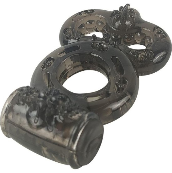 A-Gusto Penis Ring with Vibration Black