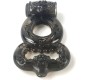 A-Gusto Penis Ring with Vibration Black