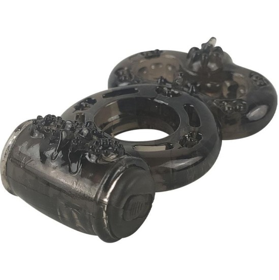 A-Gusto Penis Ring with Vibration Black