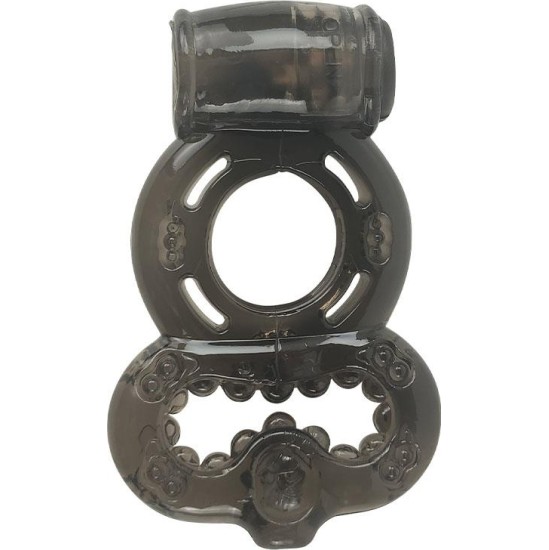 A-Gusto Penis Ring with Vibration Black