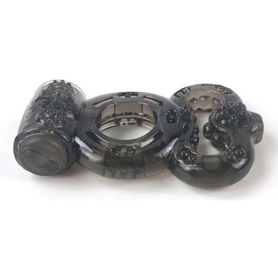 A-Gusto Penis Ring with Vibration Black