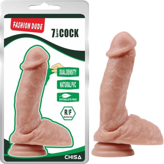 Chisa Dildo Dual Density Fashion Dude 7.3 Flesh
