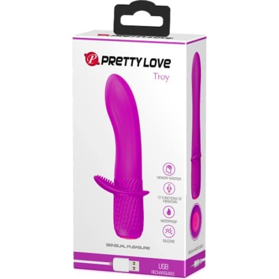 Prettylove Vibe Troy USB Silicona Purple
