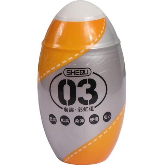 Shequ Masturbator Rainbow Yellow