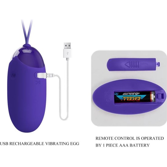Prettylove Berger-Youth Vibrating Egg with Remote Control