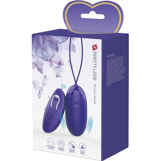 Prettylove Berger-Youth Vibrating Egg with Remote Control