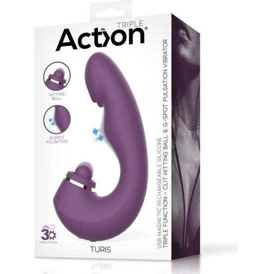 Action Turis Soft Hitting Ball with G-Spot Pulsation and Vibration