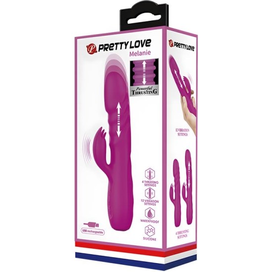 Prettylove Melanie Vibe with Thrusting and Rotation