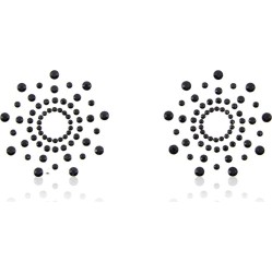 Latetobed Bdsm Line Snowflake Nippel Covers Black