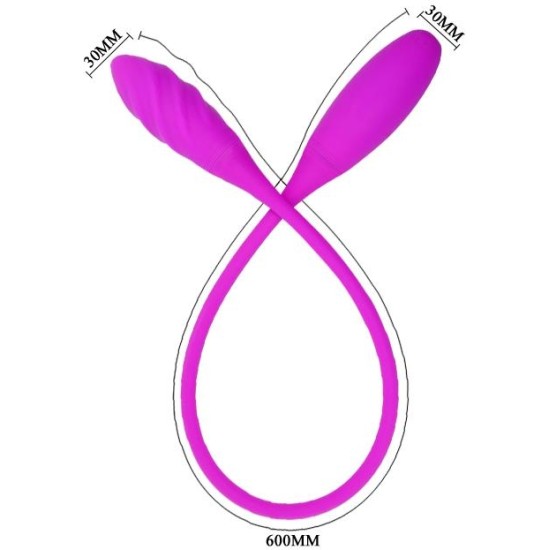 Prettylove Vibrating Eggs Snaky Purple