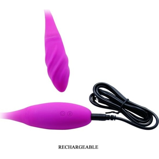 Prettylove Vibrating Eggs Snaky Purple