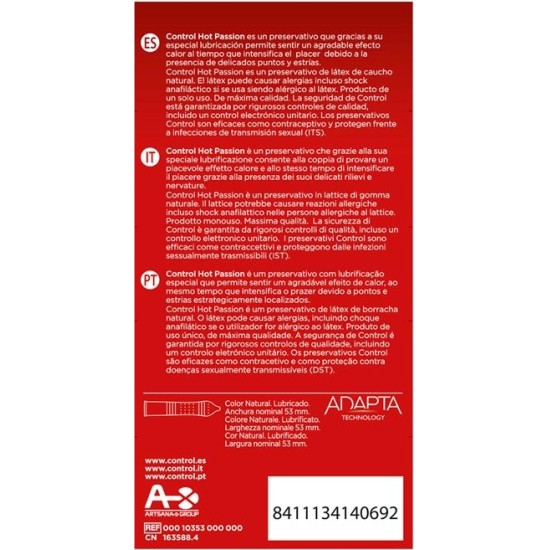 Control Hot Passion 10 Uds