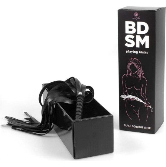 Secretplay 100% Fetish SECRETPLAY - BLACK BONDAGE WHIP BDSM COLLECTION