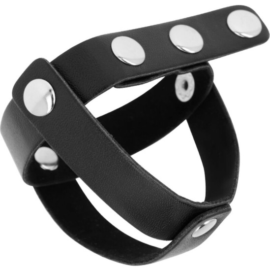 Ohmama Fetish LEATHER BALL CAGE