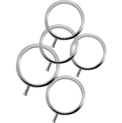 Electrastim ELECTRARINGS METAL PENIS RINGS PACK OF 5