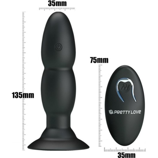 Pretty Love Bottom PRETTY LOVE - PLUG VIBRATOR AND ROTATION BY REMOTE CONTROL