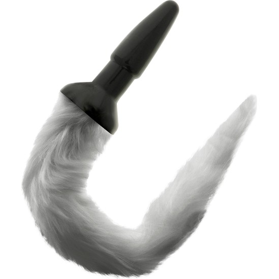 Darkness Anal DARKNESS - SILICONE ANAL PLUG WITH GRAY TAIL
