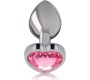 Intense Anal Toys INTENSE - ALUMINUM METAL ANAL PLUG PINK HEART SIZE S