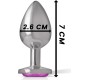 Intense Anal Toys INTENSE - ALUMINUM METAL ANAL PLUG PINK HEART SIZE S