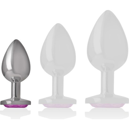 Intense Anal Toys INTENSE - ALUMINUM METAL ANAL PLUG PINK HEART SIZE S