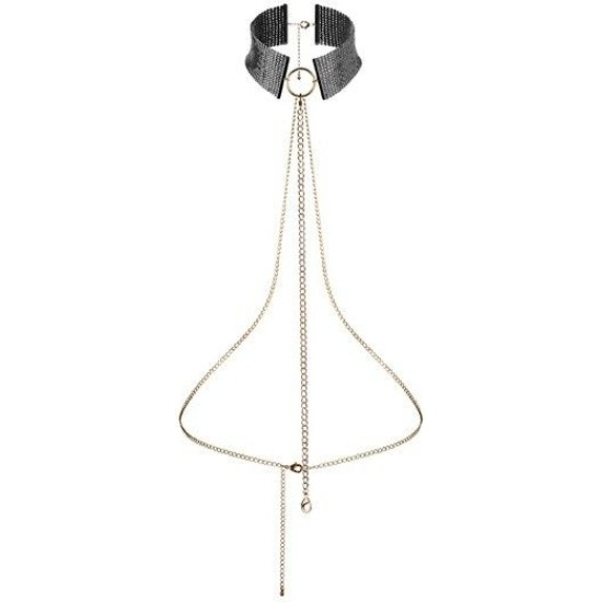 Bijoux Desire Metallique BIJOUX - D&Eacute;SIR M&Eacute;TALLIQUE BLACK METALLIC NECKLACE