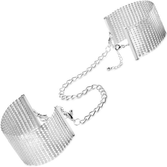 Bijoux Desire Metallique BIJOUX - D&Eacute;SIR M&Eacute;TALLIQUE SILVER METALLIC HANDCUFFS