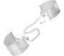 Bijoux Desire Metallique BIJOUX - D&Eacute;SIR M&Eacute;TALLIQUE SILVER METALLIC HANDCUFFS