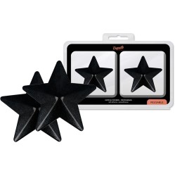 Coquette Accessories COQUETTE CHIC DESIRE - NIPPLE COVERS BLACK STARS