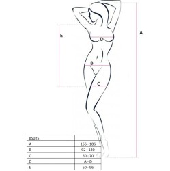 Passion Woman Bodystockings PASSION - WOMAN BS025 BODYSTOCKING BLACK DRESS STYLE ONE SIZE